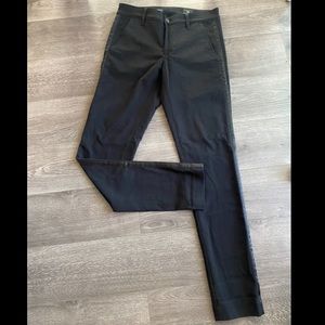 AG Black Pants with a Satin Tuxedo Stripe
